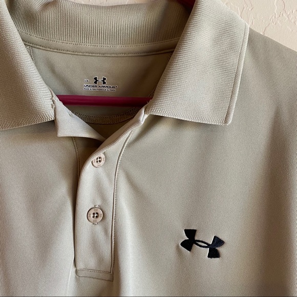 Tan Under Armour Polo - Picture 2 of 3